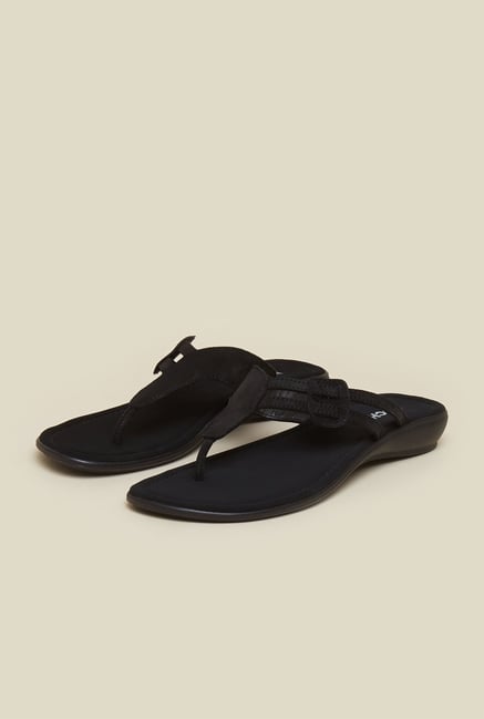 Mochi Black Flat Sandals Mochi Black Flat Sandals