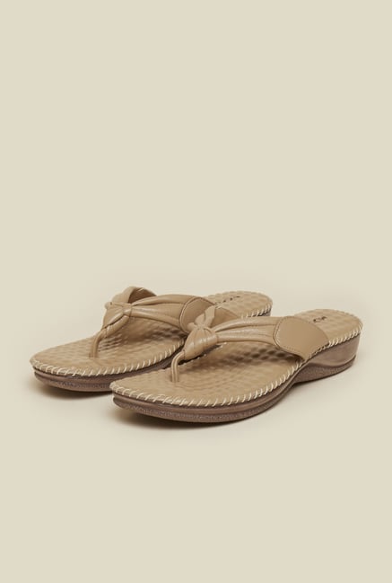 Mochi Beige Flat Thong Sandals Mochi Beige Flat Thong Sandals