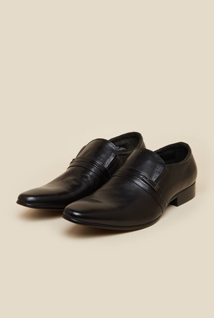 J. Fontini by Mochi Black Leather Formal Shoes J. Fontini by Mochi Black Leather Formal Shoes
