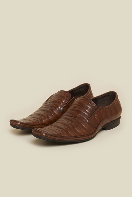 J. Fontini by Mochi Brown Leather Shoes J. Fontini by Mochi Brown Leather Shoes