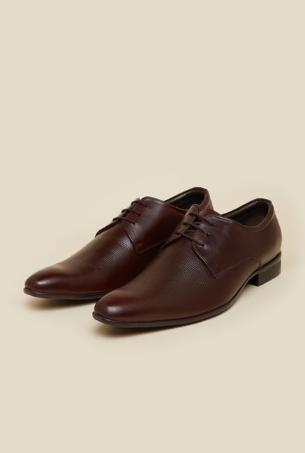 Mochi Brown Leather Formal Shoes Mochi Brown Leather Formal Shoes
