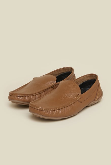 Mochi Tan Leather Moccasins Mochi Tan Leather Moccasins