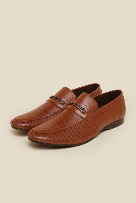 Mochi Tan Leather Horsebit Loafers Mochi Tan Leather Horsebit Loafers