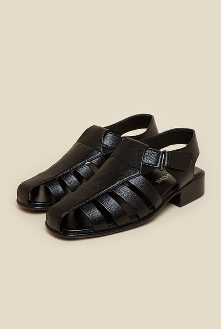 Mochi Black Fisherman Sandals Mochi Black Fisherman Sandals