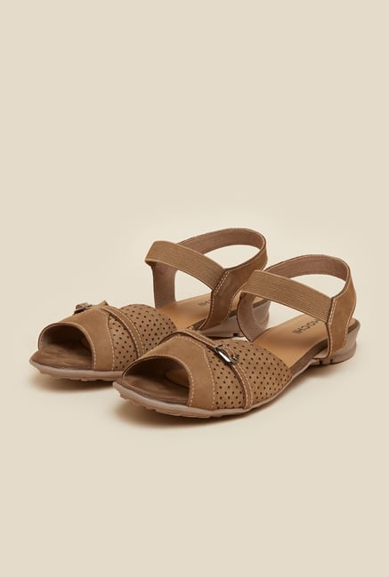 Mochi Brown Back Strap Sandals Mochi Brown Back Strap Sandals