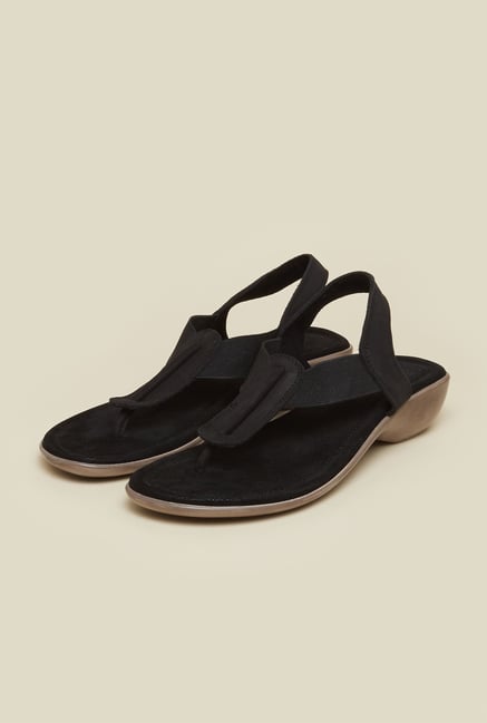 Mochi Black Flat Sandals Mochi Black Flat Sandals