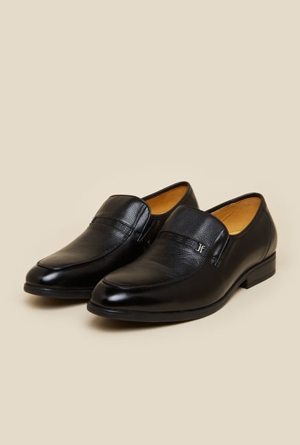 J. Fontini by Mochi Black Leather Slip-Ons J. Fontini by Mochi Black Leather Slip-Ons