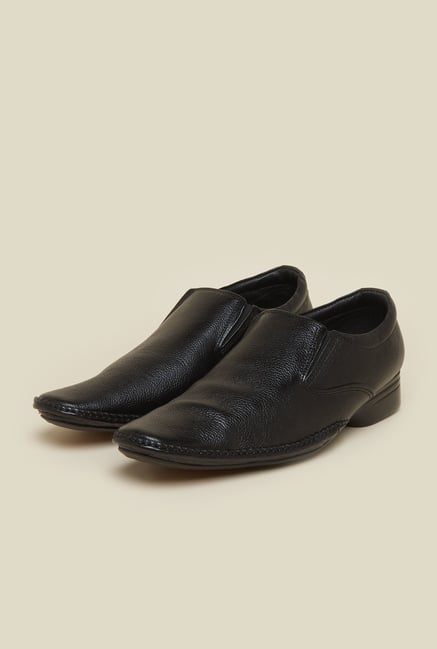 Mochi Black Leather Moccasins Mochi Black Leather Moccasins