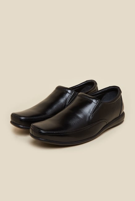 Mochi Black Leather Moccasins Mochi Black Leather Moccasins