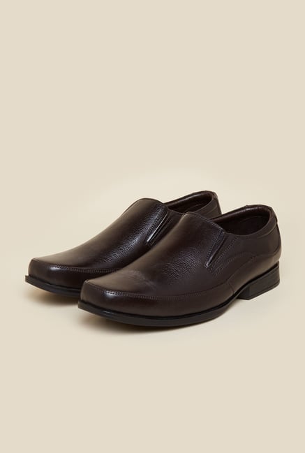 Mochi Brown Leather Formal Shoes Mochi Brown Leather Formal Shoes