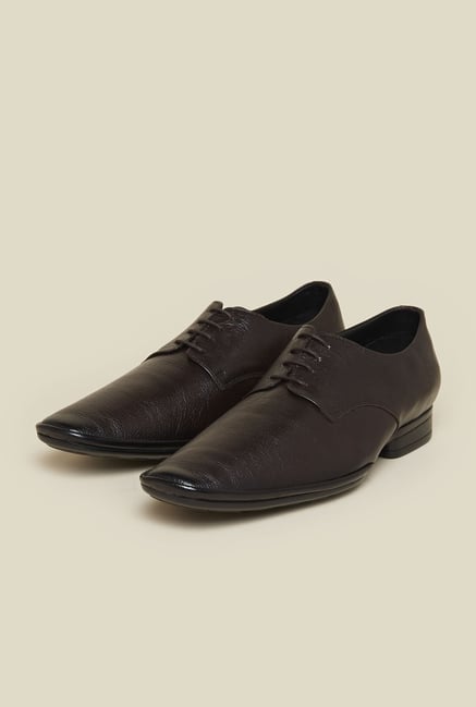 Mochi Brown Leather Formal Shoes Mochi Brown Leather Formal Shoes