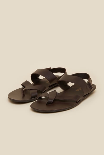Mochi Dark Brown Leather Sandals Mochi Dark Brown Leather Sandals