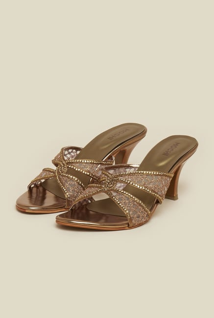 Mochi Antique Gold Ethnic Sandals Mochi Antique Gold Ethnic Sandals