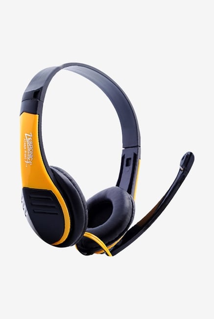 Zebronics Bolt Over The Ear Headsets Yellow Zebronics Bolt Over The Ear Headsets Yellow