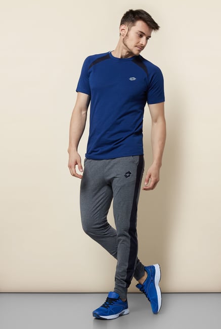 Lotto Dark Blue Solid Sports T Shirt Lotto Dark Blue Solid Sports T Shirt