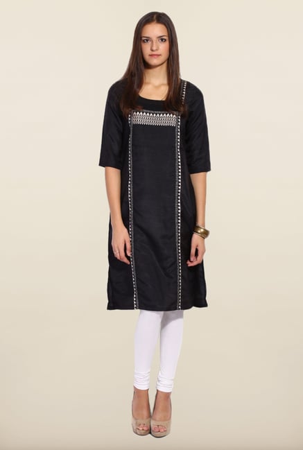 W Black Printed Kurta W Black Printed Kurta