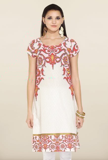 W White Printed Kurta W White Printed Kurta