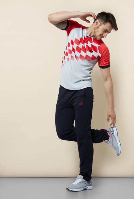Lotto Red & White Printed Sports T Shirt Lotto Red & White Printed Sports T Shirt