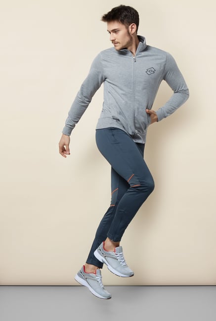 Lotto Grey Cotton Sweatshirt Lotto Grey Cotton Sweatshirt