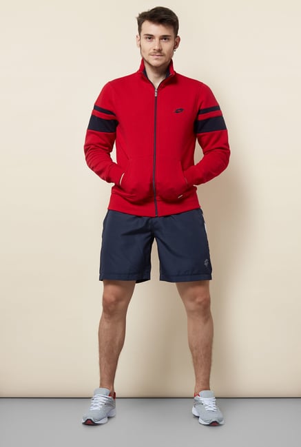 Lotto Red Solid Sweatshirt Lotto Red Solid Sweatshirt