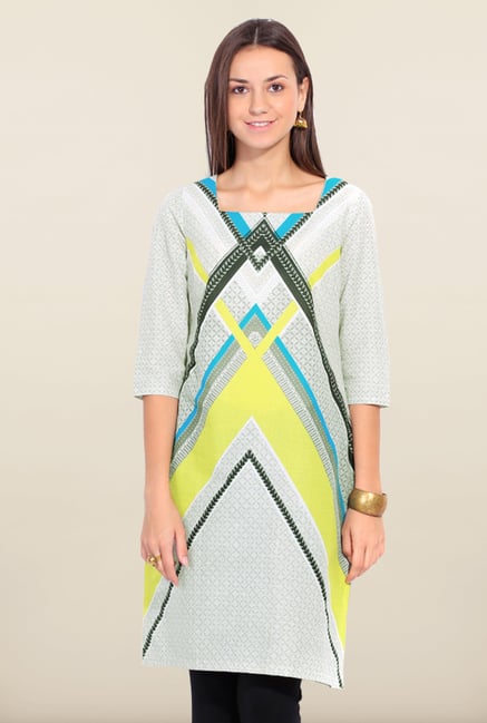 W Grey Printed Kurta W Grey Printed Kurta