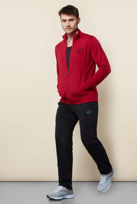 Lotto Black Solid Trackpant Lotto Black Solid Trackpant