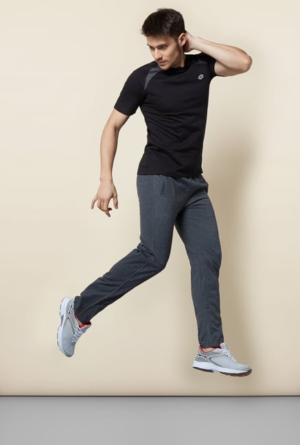Lotto Black Solid Sports T Shirt Lotto Black Solid Sports T Shirt