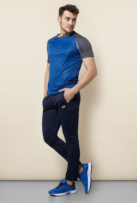 Lotto Navy Solid Trackpant Lotto Navy Solid Trackpant