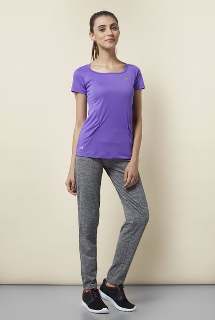 Lotto Violet Solid Sports T Shirt Lotto Violet Solid Sports T Shirt
