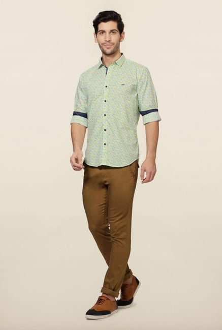 Van Heusen Green Printed Shirt Van Heusen Green Printed Shirt
