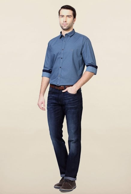 Van Heusen Blue Slim Fit Shirt Van Heusen Blue Slim Fit Shirt