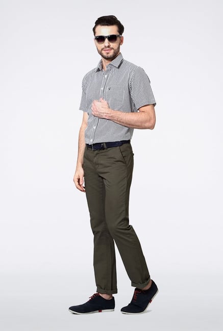 Allen Solly White Checks Casual Shirt Allen Solly White Checks Casual Shirt