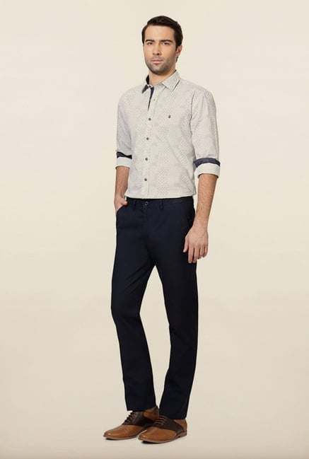 Van Heusen Navy Regular Fit Chinos Van Heusen Navy Regular Fit Chinos