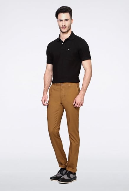Allen Solly Khaki Casual Trouser Allen Solly Khaki Casual Trouser