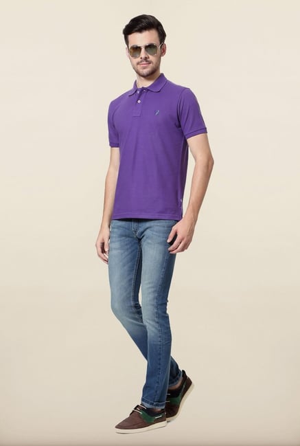 Allen Solly Purple Wimbledon Polo T shirt Allen Solly Purple Wimbledon Polo T shirt