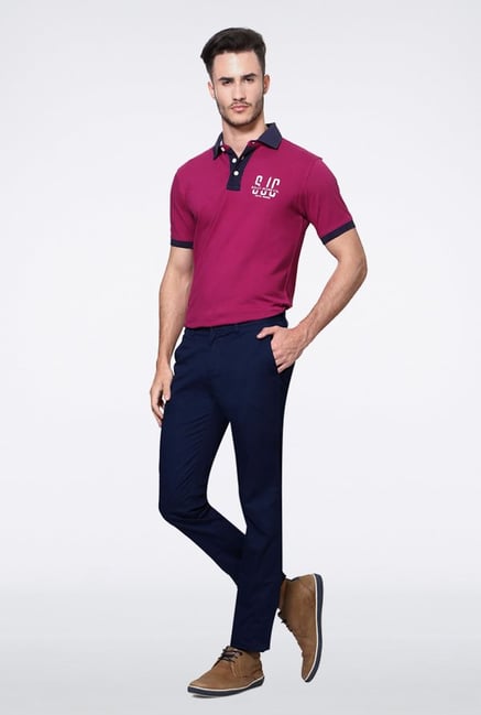 Allen Solly Blue Casual Trouser Allen Solly Blue Casual Trouser