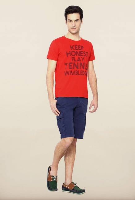 Allen Solly Red Wimbledon T shirt Allen Solly Red Wimbledon T shirt