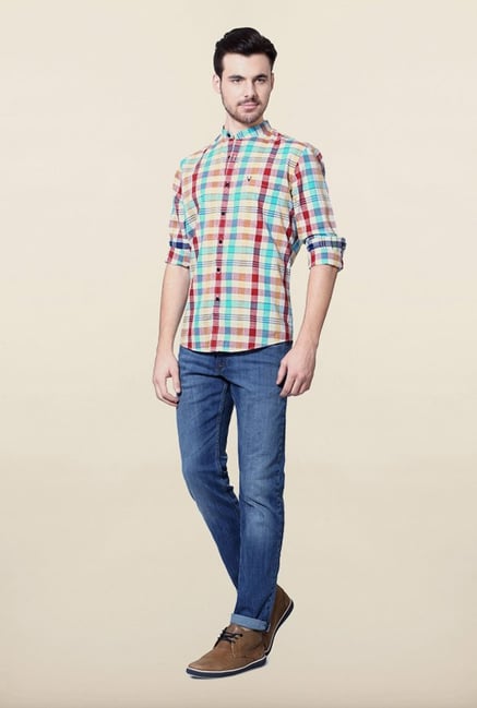 Allen Solly Multicolor Checks Casual Shirt Allen Solly Multicolor Checks Casual Shirt