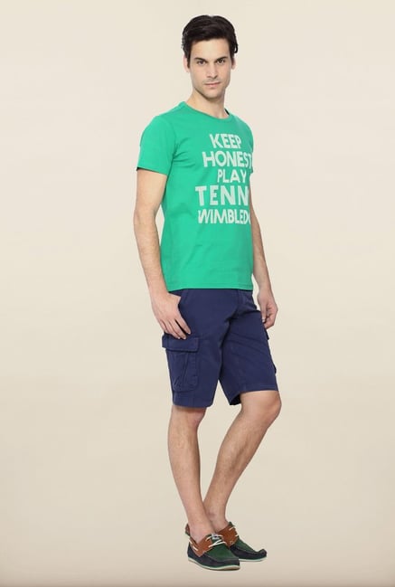 Allen Solly Turquoise Wimbledon T shirt Allen Solly Turquoise Wimbledon T shirt