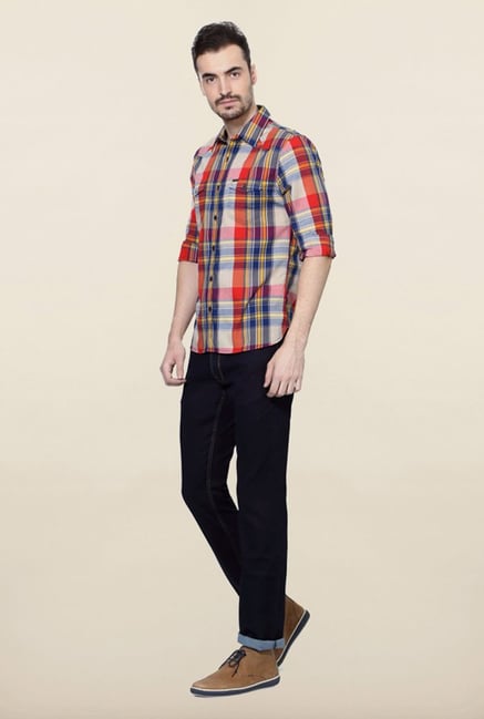 Peter England Multicolor Checks Casual Shirt Peter England Multicolor Checks Casual Shirt