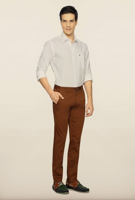 Allen Solly Brown Casual Trouser Allen Solly Brown Casual Trouser