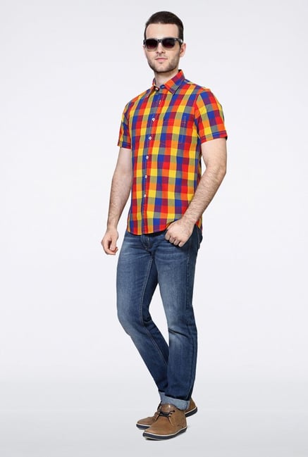 Allen Solly Multicolor Checks Casual Shirt Allen Solly Multicolor Checks Casual Shirt