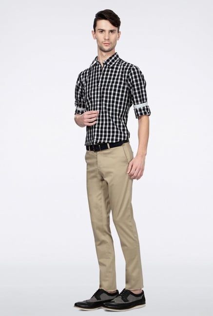 Allen Solly Black Checks Casual Shirt Allen Solly Black Checks Casual Shirt