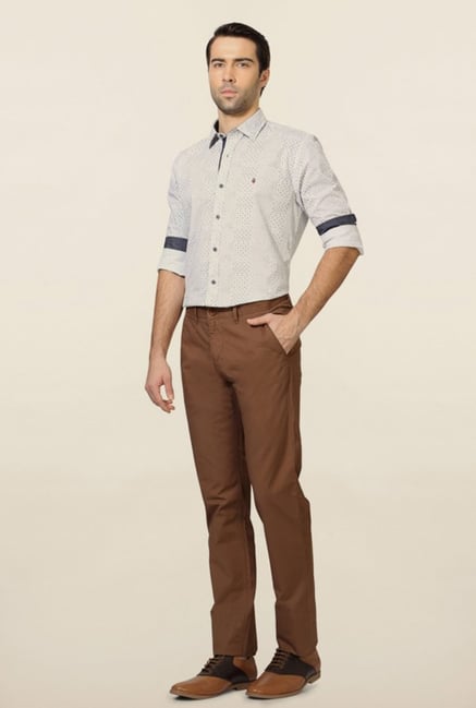 Van Heusen Brown Slim Fit Chinos Van Heusen Brown Slim Fit Chinos
