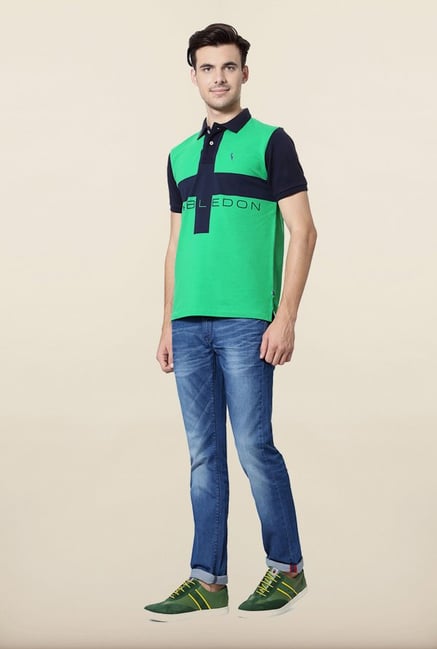 Allen Solly Green Wimbledon Polo T shirt Allen Solly Green Wimbledon Polo T shirt