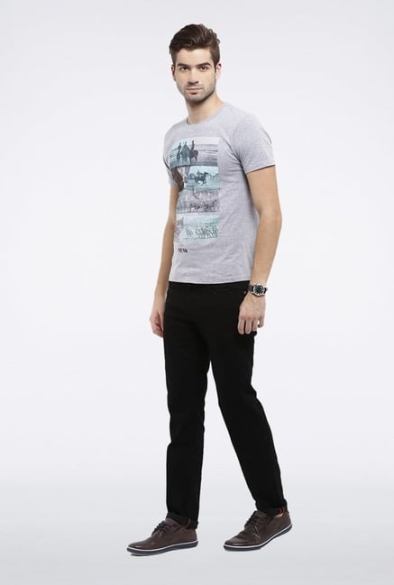 Allen Solly Black Solid Jeans Allen Solly Black Solid Jeans
