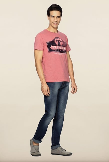 Allen Solly Pink Graphic T shirt Allen Solly Pink Graphic T shirt