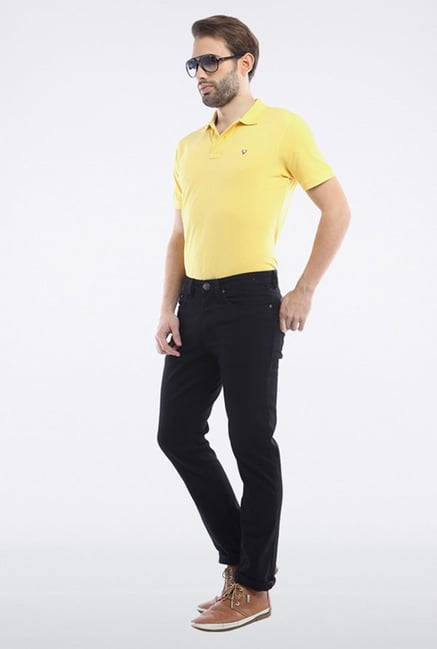 Allen Solly Navy Solid Jeans Allen Solly Navy Solid Jeans