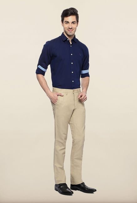 Allen Solly Beige Casual Trouser Allen Solly Beige Casual Trouser