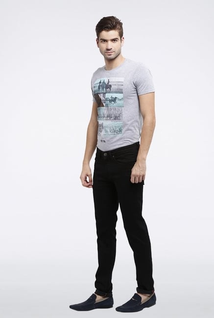 Allen Solly Black Solid Jeans Allen Solly Black Solid Jeans